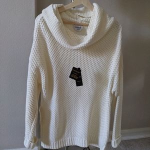 Bebe oversized chunk knit cowl sweater